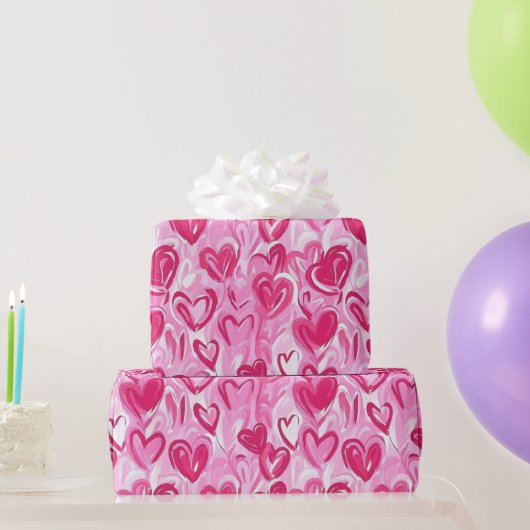 Preppy Hearts-inpakpapier Cadeaupapier (Feestgeschenken)