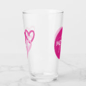 Preppy Hearts Pink Glas (Links)