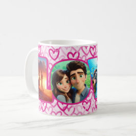 Preppy Hearts Pink - LOVE Koffiemok