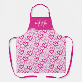 Preppy Hearts Pink Schort