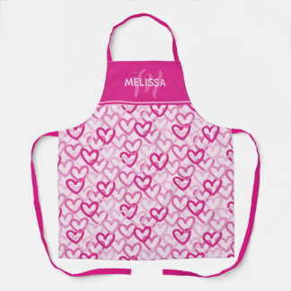 Preppy Hearts Pink Schort