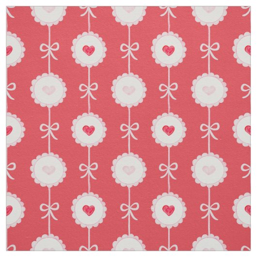 Preppy Hearts-Valentijnsdag Stof (Swatch)