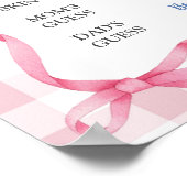 Preppy Heifer of Bull Gender Onthullen Oude Vrouw  Poster (Hoek)