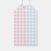 Preppy Heifer of Bull Gender Reveal Gift Labels Cadeaulabel (Achterkant)