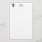 Preppy Heraldic  Bee #2 Wapenmunt C Briefpapier (Voorkant)