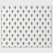 Preppy Heraldic  Bee #2 Wapenmunt C Cadeaupapier (Vlak)