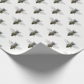 Preppy Heraldic  Bee #2 Wapenmunt C Cadeaupapier (Hoek)