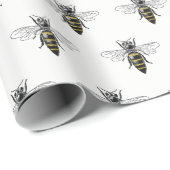 Preppy Heraldic  Bee #2 Wapenmunt C Cadeaupapier (Rol Hoek)