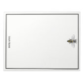 Preppy Heraldic Bee #2 Wapenmunt C Notitieblok (Voorkant)