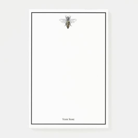 Preppy Heraldic Bee #2 Wapenmunt C Post-it® Notes (Voorkant)