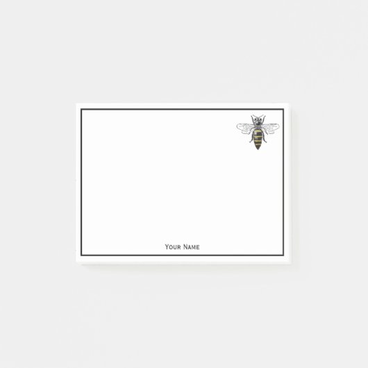 Preppy Heraldic  Bee #2 Wapenmunt C Post-it® Notes (Voorkant)