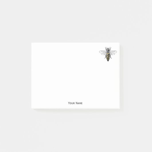Preppy Heraldic  Bee #2 Wapenmunt C Post-it® Notes (Voorkant)