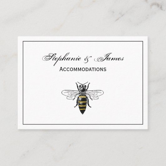 Preppy Heraldic  Bee #2 Wapenmunt C Visitekaartje (Voorkant)