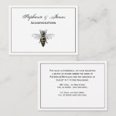 Preppy Heraldic  Bee #2 Wapenmunt C Visitekaartje (Voorkant / Achterkant)