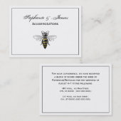 Preppy Heraldic  Bee #2 Wapenmunt C Visitekaartje (Voorkant / Achterkant)