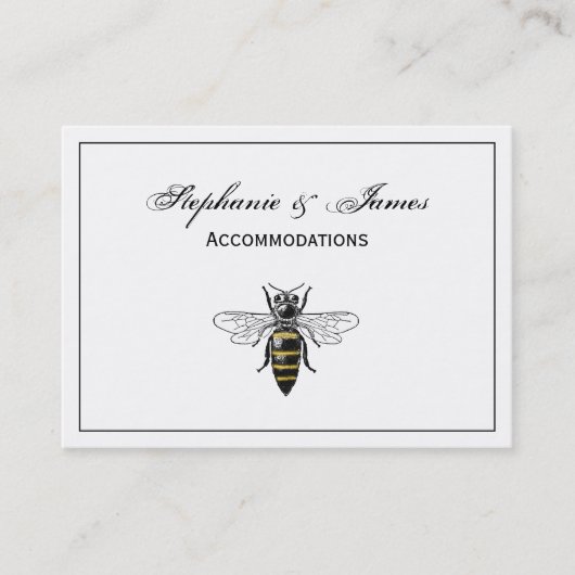 Preppy Heraldic  Bee #2 Wapenmunt C Visitekaartje (Voorkant)