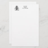 Preppy Heraldic  bijenlaag van het wapenembleem Briefpapier (Voorkant / Achterkant)