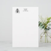 Preppy Heraldic  bijenlaag van het wapenembleem Briefpapier (Staand voorkant)