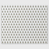 Preppy Heraldic bijenlaag van het wapenembleem C Cadeaupapier (Vlak)