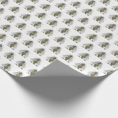 Preppy Heraldic bijenlaag van het wapenembleem C Cadeaupapier (Hoek)