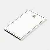 Preppy Heraldic bijenlaag van het wapenembleem C Post-it® Notes (Schuin)