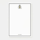 Preppy Heraldic  bijenlaag van het wapenembleem C Post-it® Notes (Voorkant)