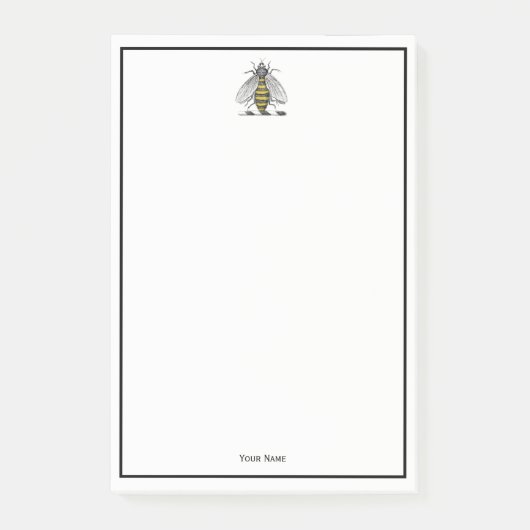Preppy Heraldic bijenlaag van het wapenembleem C Post-it® Notes (Voorkant)