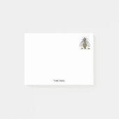 Preppy Heraldic  bijenlaag van het wapenembleem C Post-it® Notes (Voorkant)