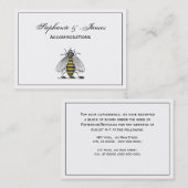 Preppy Heraldic  bijenlaag van het wapenembleem C Visitekaartje (Voorkant / Achterkant)