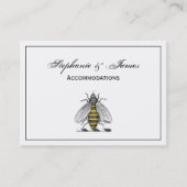 Preppy Heraldic  bijenlaag van het wapenembleem C Visitekaartje (Voorkant)