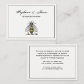 Preppy Heraldic  bijenlaag van het wapenembleem C Visitekaartje (Voorkant / Achterkant)