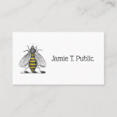 Preppy Heraldic  bijenlaag van het wapenembleem C Visitekaartje (Voorkant)