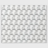 Preppy Heraldic Camel Palm Tree Coat of Arms Cadeaupapier (Vlak)