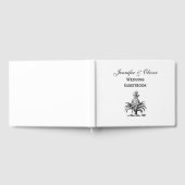 Preppy Heraldic Pineapple Coat of Arms Crest Gastenboek (Volledig)