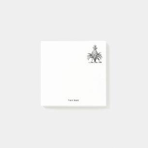 Preppy Heraldic Pineapple Coat of Arms Crest Post-it® Notes