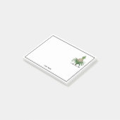 Preppy Heraldic Pineapple Coat of Arms Crest Post-it® Notes (Schuin)