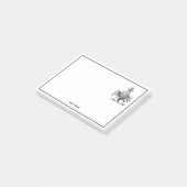 Preppy Heraldic Pineapple Coat of Arms Crest Post-it® Notes (Schuin)