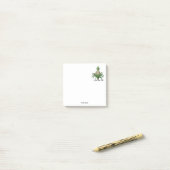 Preppy Heraldic Pineapple Coat of Arms Crest Post-it® Notes (Op bureau)