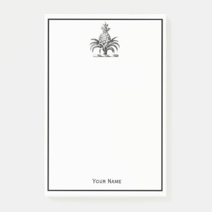 Preppy Heraldic Pineapple Coat of Arms Crest Post-it® Notes