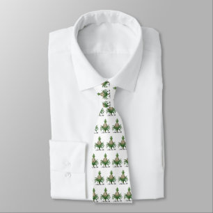 Preppy Heraldic Pineapple Coat of Arms Crest Stropdas