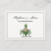 Preppy Heraldic Pineapple Coat of Arms Crest Visitekaartje (Voorkant)