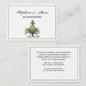 Preppy Heraldic Pineapple Coat of Arms Crest Visitekaartje (Voorkant / Achterkant)