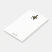 Preppy Heraldic Pineapple Crest Color RWT Post-it® Notes (Schuin)