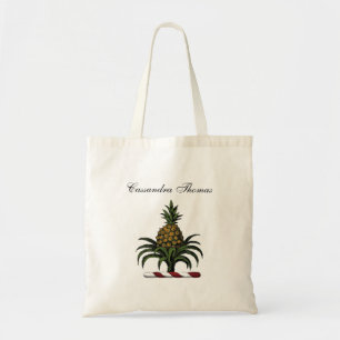 Preppy Heraldic Pineapple Crest Color RWT Tote Bag