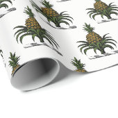 Preppy Heraldic Pineapple Crest Color WT Cadeaupapier (Rol Hoek)