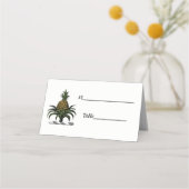 Preppy Heraldic Pineapple Crest Color WT Plaatskaartje (Achterkant)