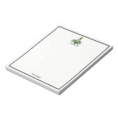Preppy Heraldisch Ananas Wapen Crest Notitieblok (Linkerzijde)