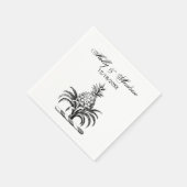 Preppy Heraldisch Ananas Wapen Crest Servetten (Hoek)