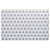 Preppy Heraldisch Blauw Ananas Wapen Crest Stof (Fat Quarter)