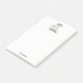 Preppy Heraldisch Kameel Palmboom Wapen Post-it® Notes (Schuin)
